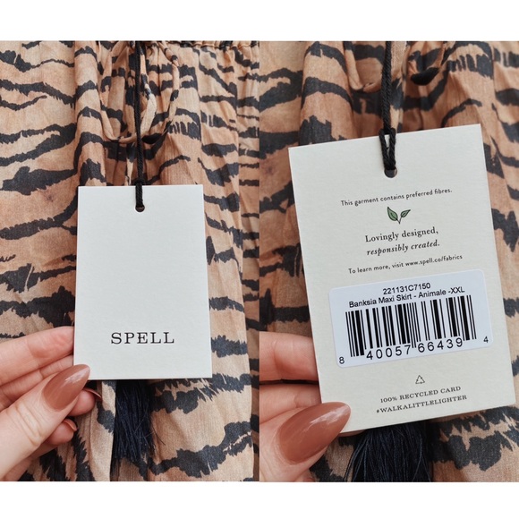 Brand New Spell Banksia Maxi Skirt in Animale XXL - Picture 6 of 16